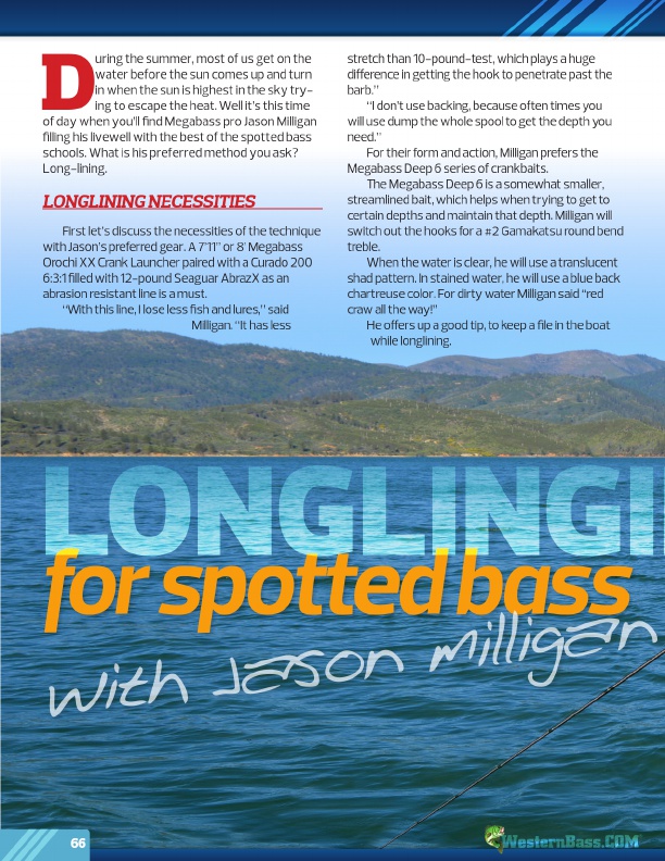 long-lining technique to catch bass with cast retrieve and gear tips from jason milligan